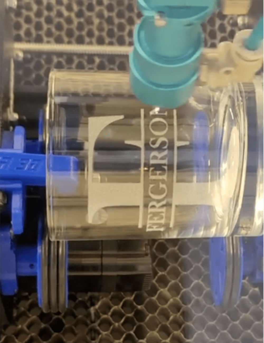 Glas Lasergravur
